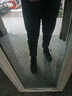 岸婷高端品牌羊毛呢休闲裤女秋冬季新款高腰显瘦百搭直筒宽松萝卜哈伦裤女厚轻奢时尚洋气九分裤子靴裤 灰色 29/XL 实拍图
