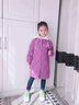 雷公仔童装女童棉衣儿童中长款棉服冬装2025冬季新款中大童棉袄女孩外套 黑色 140 实拍图