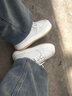 回力女鞋女士板鞋休闲鞋子女新款2025冬季透气大头学生百搭小白鞋 米色 37 实拍图