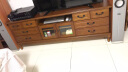 松园洛曼森 欧式实木电视柜小户型美式地柜卧室电视柜简约现代客厅视听柜 1.8八斗电视柜 咖色 实拍图