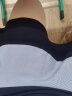 皮尔卡丹（pierrecardin）2024夏季新款时尚拼接设计气质显瘦大气设计感拼色鱼尾短袖连衣裙 藏青色 XL  建议125-140斤 晒单实拍图