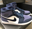 耐克（NIKE）YY胜道体育 AJ1 MID 男子中帮黑紫脚趾耐磨运动篮球鞋 554724-445 42.5 晒单实拍图