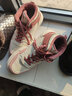回力女鞋运动鞋2025新款冬季板鞋女学生高帮鞋韩版百搭鞋子女小白鞋女 米粉色-加绒款 40女 实拍图