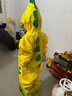 smally 儿童雨衣全身防水男童女童小学生幼儿园宝宝加厚卡通连体雨披 活力黄恐龙【松紧帽檐+拉链款】 XL（建议身高115-135cm） 实拍图