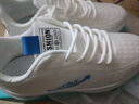 Gcterd男鞋2025夏季新款软底轻减震休闲跑步运动鞋男百搭透气增高鞋子男 白蓝 40 实拍图