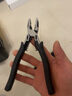 欧帝斯钢丝钳多功能老虎钳子尖嘴钳工业级斜口钳大号手钳虎口钳剥线钳 （多功能）8英寸钢丝钳DL100318K 实拍图