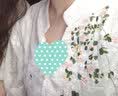 子牧棉麻夏装 女时尚文艺V领套头刺绣花前短后长五分袖衬衫4788 白色 M(建议90-105斤） 实拍图