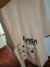 NASA GISS短袖t恤男夏季假两件上衣卡通印花男士宽松圆领半袖 白色 4XL  实拍图