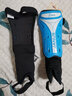 一双两只 JANUS 带护踝护腿板男成人护板足球儿童脚腕保护加厚专业护小腿厚护胫 JA386 蓝色 带护踝 两只装 M码 建议身高130-150使用 实拍图