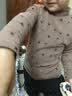 小素材 女童t恤宝宝外出打底衫儿童长袖秋衣高领上衣中领春秋装男冬季 暖棕色 110 实拍图