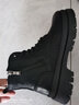 公牛世家马丁靴男鞋真皮2026秋冬季新款英伦复古厚底增高工装靴子 黑色 39 实拍图