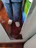 芬腾睡衣女三层夹棉秋冬翻领双口袋加厚保暖时尚家居服 实拍图