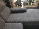 百菲沙发套全包万能四季通用型防猫抓沙发坐垫套罩简约现代弹力沙发笠 气球-浅灰 65-85长 65-85cm宽（加大单人） 实拍图