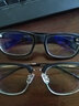 威古氏（VEGOOS）眼镜框复古潮流大框男女眼镜近视镜架可配近视防蓝光眼镜  黑银框 1.67防蓝光镜片(400-600°近视) 实拍图