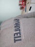 君茵卫衣男秋冬季衣服港风学生宽松连帽印花情侣春秋外套加绒男装 浅灰色HAMU 4XL 实拍图