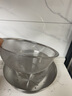 川岛屋不锈钢洗菜盆沥水篮漏筛厨房家用洗米淘米和面盆双层菜篮子水果盘 22cm网篮+不锈钢盆 实拍图