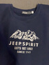 JEEP SPIRIT 吉普卫衣男士秋冬季长袖圆领T恤套头棉加绒休闲宽松时尚打底衫 HL-6505深蓝【常规款】 2XL 【建议155-175斤】 实拍图