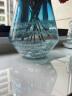 傲石 玻璃透明水养花瓶 摆件客厅插花轻奢ins风法式简约餐桌干花瓶 菱款(高25cm) 实拍图