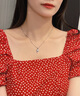 乔柏妲女士项链女丘比特表白生日礼物成人送女友 【免费刻字】丘比特之箭-白 实拍图