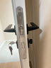 名门静音门锁室内卧室房门锁简约卫生间实木门把手分体锁家用机械锁 静音哑黑锁+门吸+4寸子母合页3 右开 实拍图