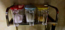 ASVEL调味盒罐防潮防串味盐糖罐烧烤佐料瓶家用厨房调料盒套装附勺 红色480ML 实拍图