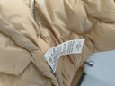 巴拉巴拉童装儿童羽绒服男童女童连帽外套小童宝宝冬装潮 卡其50617 120 cm -充绒量51g 实拍图
