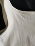 ubras简约细肩带修身背心带吊带打底罗纹高弹柔软透气内搭 白色 XL 实拍图
