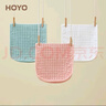 HOYO日本 童巾A类纯棉纱布儿童毛巾 婴儿洗脸洗澡巾 宝宝专用小毛巾女 千草+冷灰+藏蓝 25*50CM 实拍图
