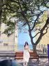 LISCN连衣裙2026夏季新款度假风长女法式感挂脖夏季雪纺温柔风刺绣 白色 L 实拍图