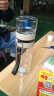 神化双层玻璃杯男女家用茶水分离水杯透明带盖耐热泡茶杯子 浅灰色 实拍图