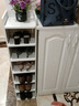 曼莎佳人鞋架子家用门口分层隔板结实稳固简易多层收纳窄长立体鞋架 26-两层-白色【见图二】 窄长立体 多层收纳 实拍图