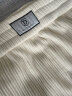 迪赛尼斯（DESIGNICE）冬季新款高腰黑色米白时尚宽松直筒坑条拖地裤女 米白 M 实拍图
