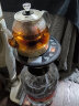 美能迪 桶装水电动抽水器加热抽水一体机 底部自动上水电热水壶烧水壶泡茶电茶壶 矿泉水纯净水桶吸水器 升级第六代 防干烧 自动续水 玻璃壶带茶漏 1L 黑色 实拍图