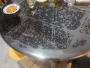 安俊 大圆形桌布防水防油免洗防烫pvc餐桌垫塑料台布透明软玻璃茶几垫 透明款(厚2.0mm) 135圆形 实拍图