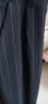 PHJ 休闲裤女秋季新款遮肉显瘦小脚哈伦长裤高腰职业OL免烫西装裤 条纹-长裤 4XL（170-190斤） 实拍图