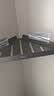 箭牌（ARROW） 卫生间墙上挂架太空铝免钉免打孔收纳架家用简易壁龛浴室置物架 单层三角角篮5691-14GG-枪灰 实拍图