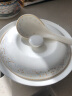 万享9英寸带盖圆形陶瓷汤盆品锅 陶瓷餐具创意大号家用大碗汤碗 实拍图