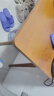 蔓斯菲尔（MSFE） 书桌书柜组合电脑桌台式写字桌家用办公桌子实木腿书桌椅组合 【升级常规款+单桌】140cm胡桃色 实拍图
