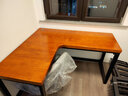 恬梦 实木电脑桌台式家用转角书桌卧室墙角拐角简易办公写字学习桌子 标准版:长140*55*75转角长120cm 实拍图