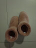 MUJI 男女通用 暖柔系列 微纤维室内外鞋 男款女款JKB0CC2A 保暖 毛绒 烟熏粉色 M 240mm/38码（2.0） 实拍图