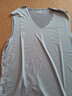雅鹿单件冰丝无痕背心V领无袖修身夏季运动健身高弹透气速干修身打底 男士背心-太空灰 L 实拍图