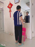 俞兆林（YUZHAOLIN）母亲节妈妈夏装套装中老年女装时尚休闲老人针织衫上衣半袖两件套 皮粉（单上衣） 2XL （100-120斤） 实拍图