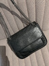 CALWAN KEODH轻奢包包女包邮差包2025新款斜挎包单肩送生日情人节礼物女朋友 黑色-时尚小众品牌通勤百搭 实拍图