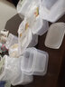 成社优选日本进口冰箱保鲜盒塑料密封盒食品级冷冻饺子盒微波炉加热饭盒 带沥水层 1.1L  三个装 实拍图