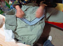 马登工装 ARMY飞行员夹克训练服男秋季vibe反光连帽速干休闲外套潮流 灰绿色（无帽） 2XL 实拍图