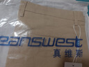 真维斯（Jeanswest）休闲裤男士秋冬季新款2025宽松直筒纯棉舒适透气时尚百搭长裤子男 浅灰+卡其 33 码(2尺6) 实拍图