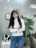 朵伶诗儿 【两件装】半高领长袖打底衫春秋洋气女内穿大薄款码百搭 白色+杏色 L 100-120斤 实拍图