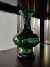 九藏尊品 景德镇陶瓷绿釉家居花瓶摆件仿古花瓶青花瓷瓶双耳瓶中式工艺品 小号翡翠绿凤尾瓶 实拍图