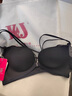 KJ前扣无痕内衣女小胸聚拢收副乳防下垂上托交叉双肩带美背文胸夏季 黑色【单文胸】 80B 实拍图