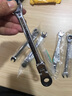 伊莱科（ELECALL）两用活动头棘轮扳手开口扳手梅花扳手摇头快速扳手多功能省力扳手 10MM 实拍图